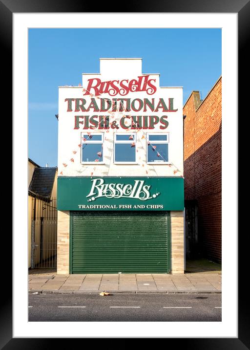Russells Best: Redcar's Delightful Dish Framed Mounted Print by Steve Smith
