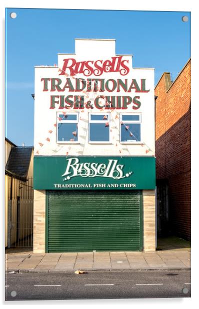 Russells Best: Redcar's Delightful Dish Acrylic by Steve Smith