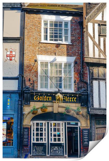 The Golden Fleece York Print by Alison Chambers