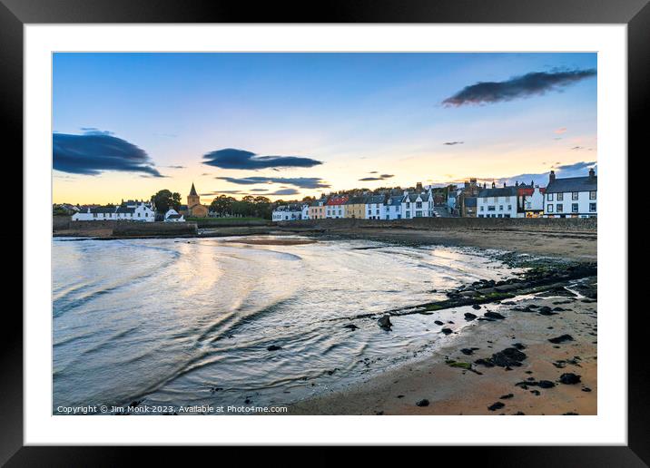 Sunset over Anstruther Framed Mounted Print by Jim Monk