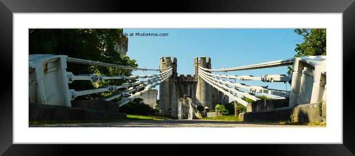 Conwy Suspension Bridge 2 Framed Mounted Print by Mark Chesters