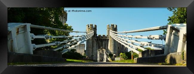 Conwy Suspension Bridge 2 Framed Print by Mark Chesters