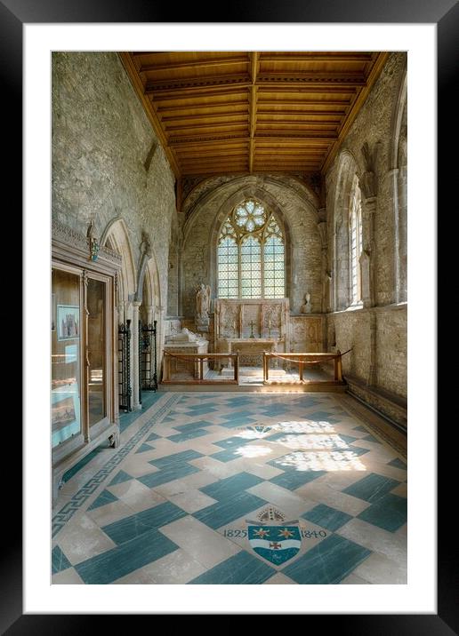 The Chapel of St Edward the Confessor, St David's  Framed Mounted Print by Richard Downs