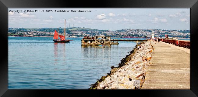 Trawler Heading Out To Sea Framed Print by Peter F Hunt