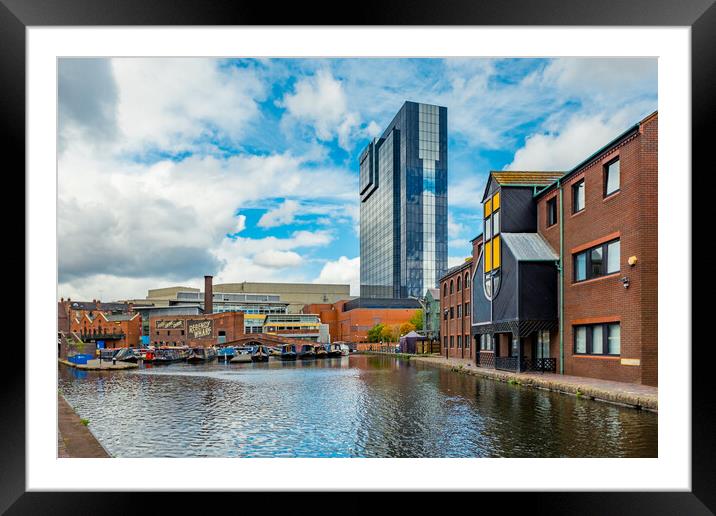 Towering over the canal. Framed Mounted Print by Bill Allsopp