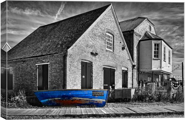 Whitstable Oyster Company Canvas Print by Darren Galpin