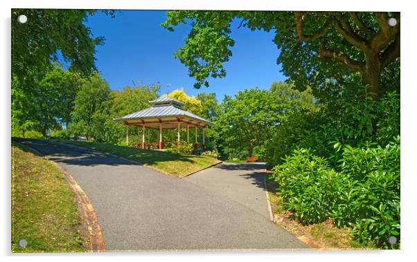 The Bandstand, Beaumont Park, Huddersfield  Acrylic by Darren Galpin