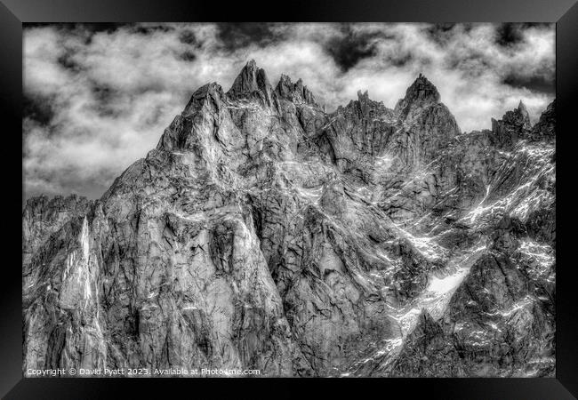 French Alps Chamonix  Framed Print by David Pyatt