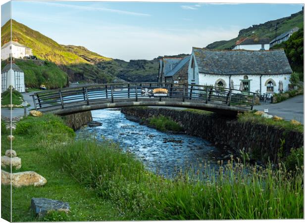 Boscastle village Canvas Print by Tony Twyman