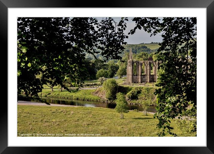 Bolton Abbey in the Frame Framed Mounted Print by Richard Perks