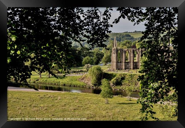 Bolton Abbey in the Frame Framed Print by Richard Perks