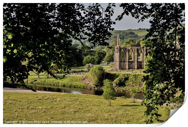 Bolton Abbey in the Frame Print by Richard Perks