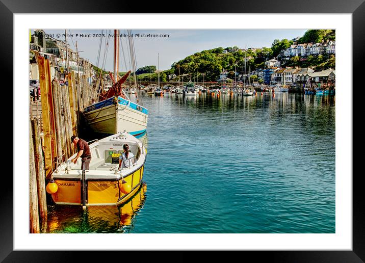 The Looe River Ferry Framed Mounted Print by Peter F Hunt