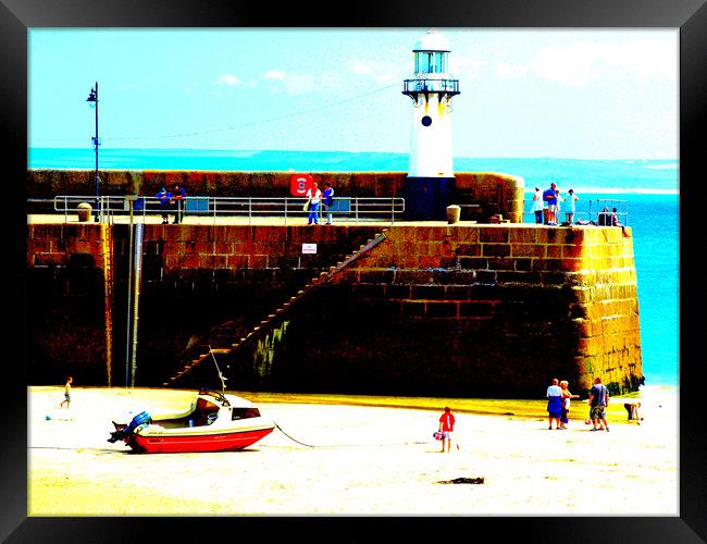 Serene St. Ives Framed Print by john hill