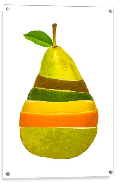 Multi Pear Acrylic by Robert Deering