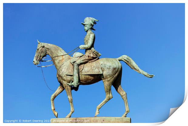 Lord Kitchener On Charger Print by Robert Deering