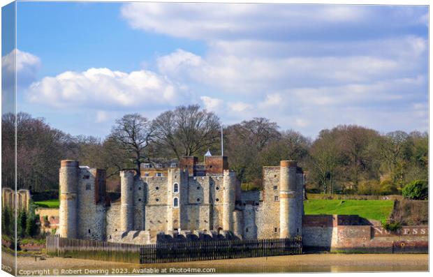 Upnor Castle River Medway Canvas Print by Robert Deering
