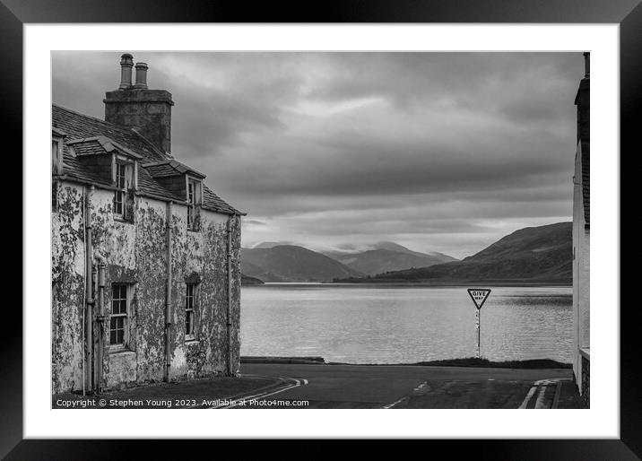 Loch Achall at Ullapool Framed Mounted Print by Stephen Young
