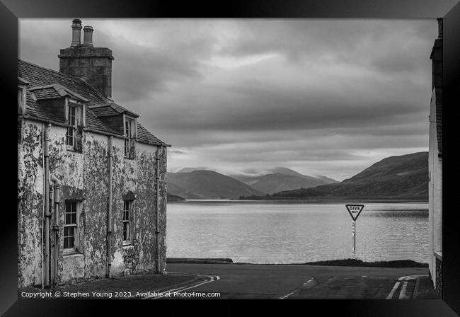 Loch Achall at Ullapool Framed Print by Stephen Young