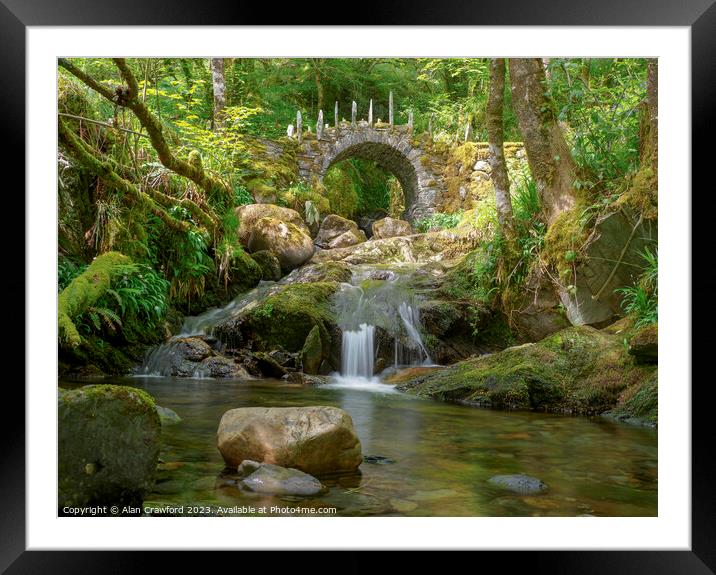 The Fairy Bridge in Glen Creran, Scotland Framed Mounted Print by Alan Crawford