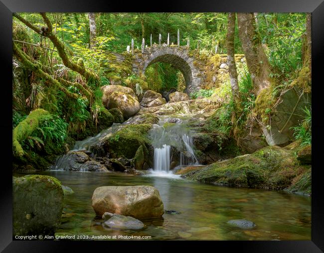 The Fairy Bridge in Glen Creran, Scotland Framed Print by Alan Crawford