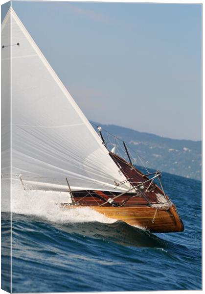 Yacht Canvas Print by Massimiliano Leban