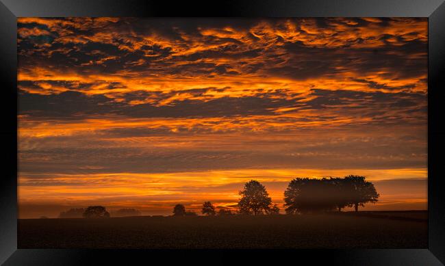Autumn Sunrise Framed Print by Bill Allsopp
