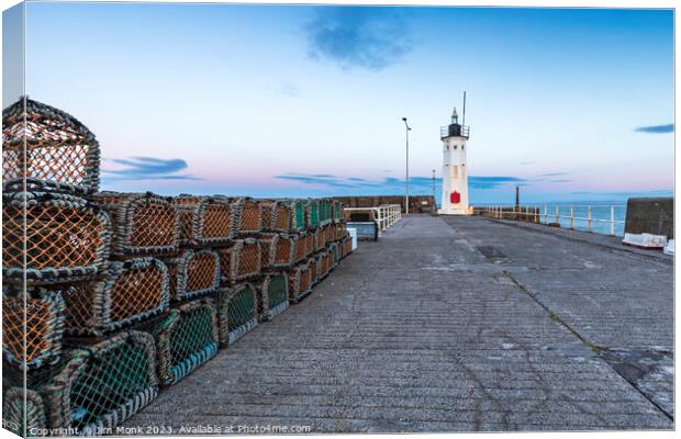 Anstruther Lighthouse Canvas Print by Jim Monk