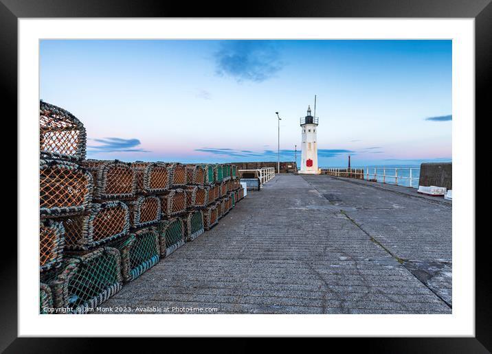 Anstruther Lighthouse Framed Mounted Print by Jim Monk