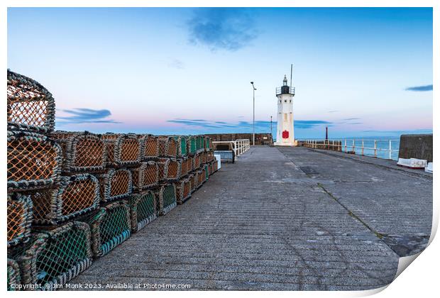 Anstruther Lighthouse Print by Jim Monk