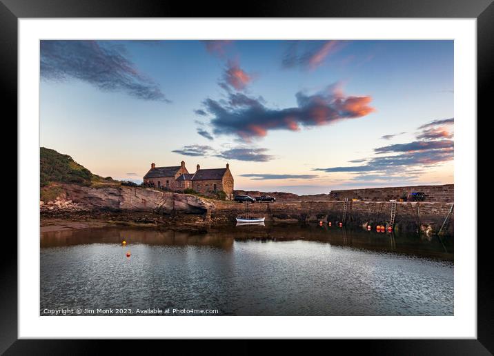 Cove Harbour Sunrise Framed Mounted Print by Jim Monk