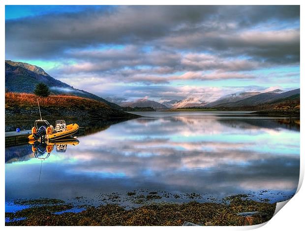 Quiet Morning On Loch Leven Print by Aj’s Images