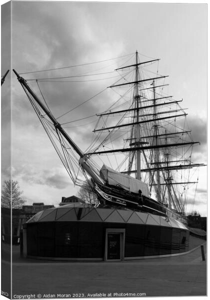 The Cutty Sark and Museum  Canvas Print by Aidan Moran