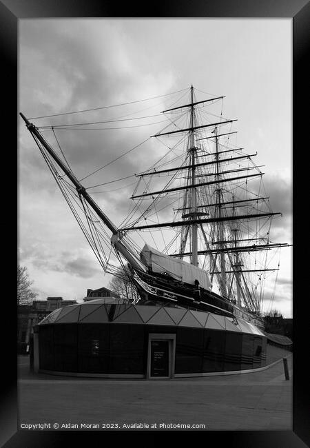 The Cutty Sark and Museum  Framed Print by Aidan Moran