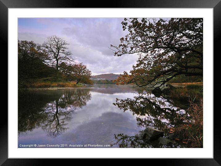 RydalWater At Dawn Framed Mounted Print by Jason Connolly