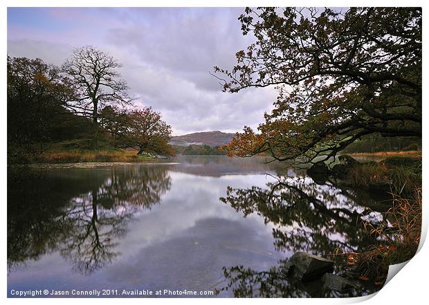 RydalWater At Dawn Print by Jason Connolly