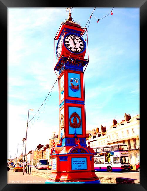 Timeless Tribute: The Jubilee Clock Tower Framed Print by john hill
