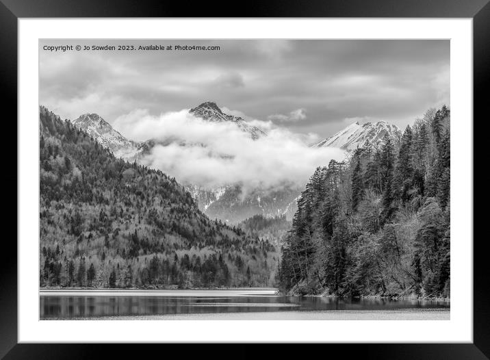 Alpsee Lake, Germany Framed Mounted Print by Jo Sowden