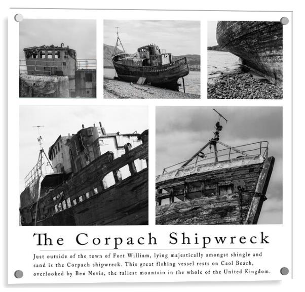 The Corpach Shipwreck, Fort William, Scotland Acrylic by Stephen Young