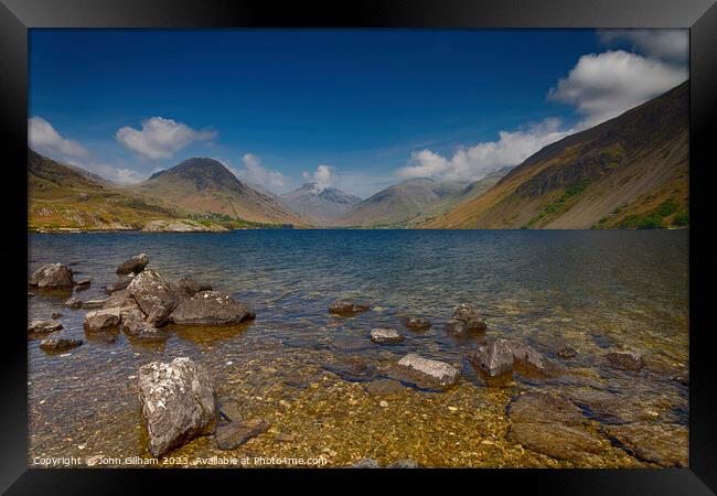 Wastwater - The Lake District - Cumbria UK Framed Print by John Gilham