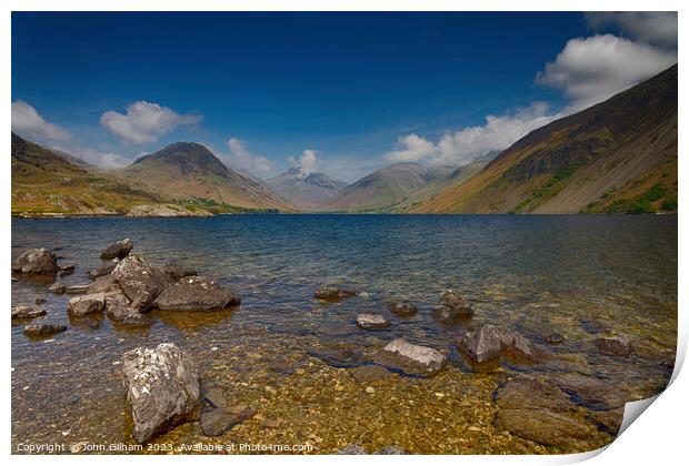Wastwater - The Lake District - Cumbria UK Print by John Gilham