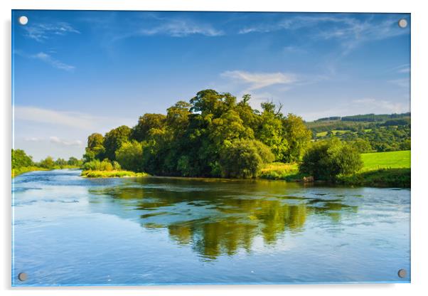 River Suir In Ireland Acrylic by Artur Bogacki