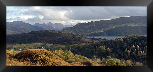 Five Sisters from above Loch Alsh Framed Print by Gary Eason