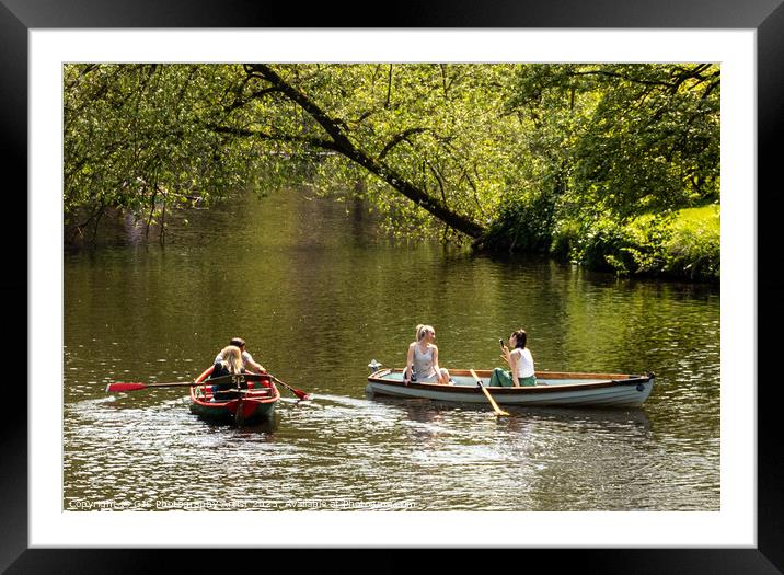 Accidental Inclusion On The Nidd Framed Mounted Print by GJS Photography Artist