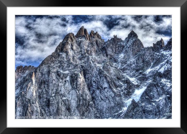 French Alps Chamonix Vista Framed Mounted Print by David Pyatt