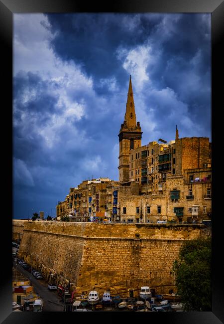 City of Valletta in Malta Framed Print by Artur Bogacki