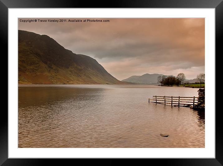 Morning at Buttermere Framed Mounted Print by Trevor Kersley RIP