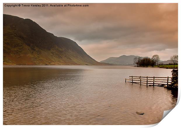 Morning at Buttermere Print by Trevor Kersley RIP