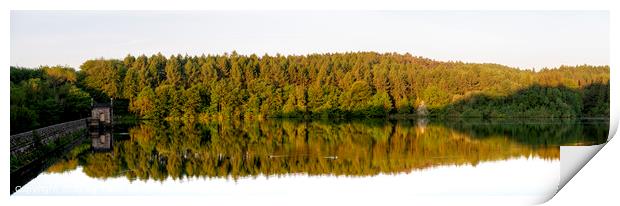Linacre Reservoirs Reflection   Print by Craig Yates