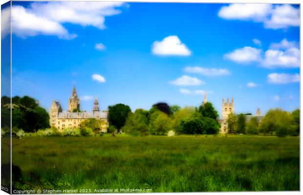 Oxford's Historic Towers Canvas Print by Stephen Hamer